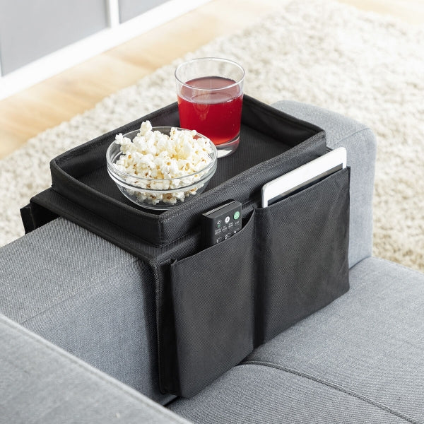 Sofa Tray with Organiser for Remote Controls