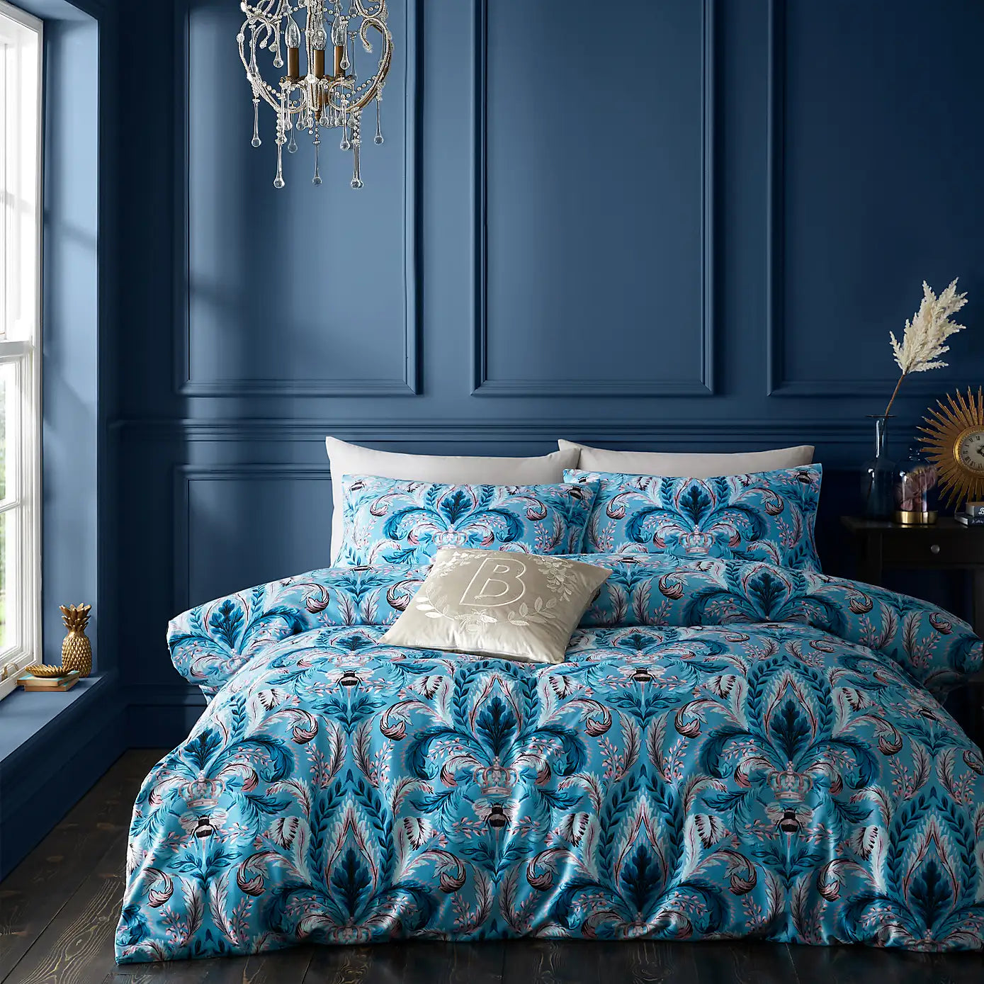 Bridgerton By Catherine Lansfield Regency Damask Duvet Set