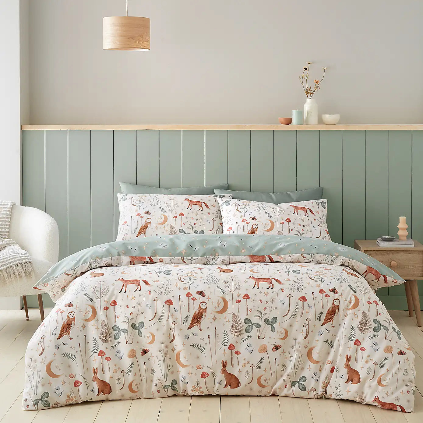 Catherine Lansfield Enchanted Twilight Duvet Set - Natural