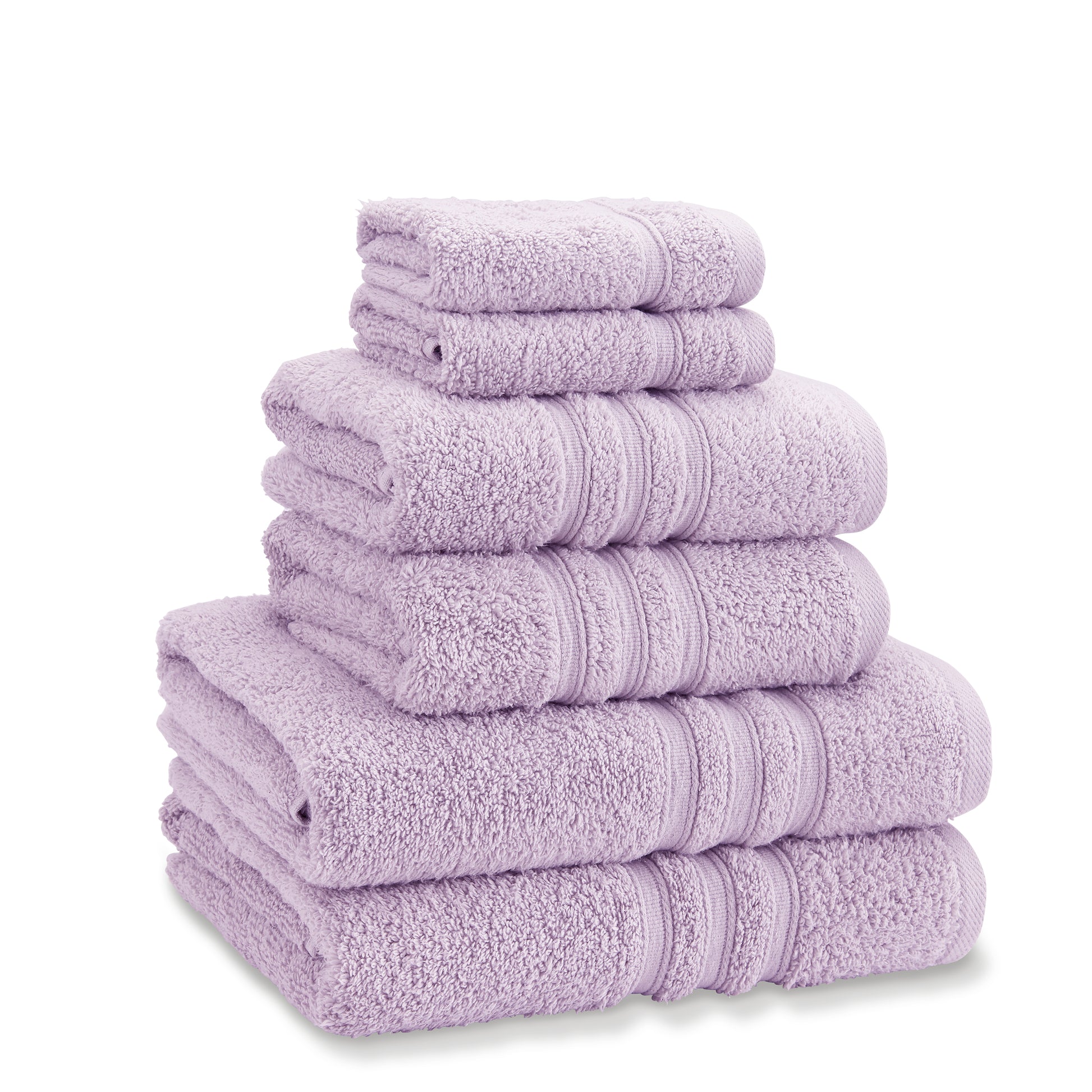 Catherine Lansfield Zero Twist Piece Towel Bale Lilac – Pretty