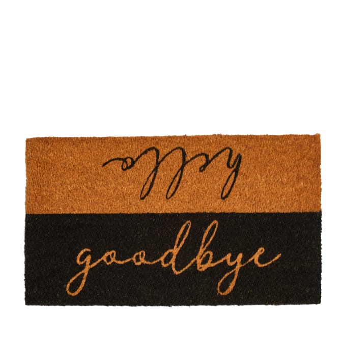 Hello Goodbye Coir Door Mat