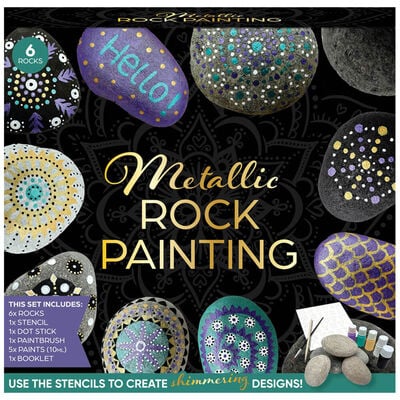 Metallic Rock Painting Kit