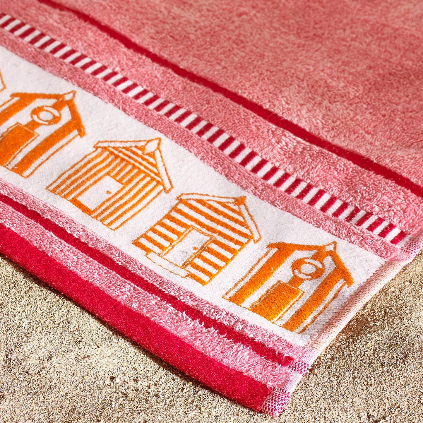 Catherine Lansfield - Beach Huts Beach Towel XL