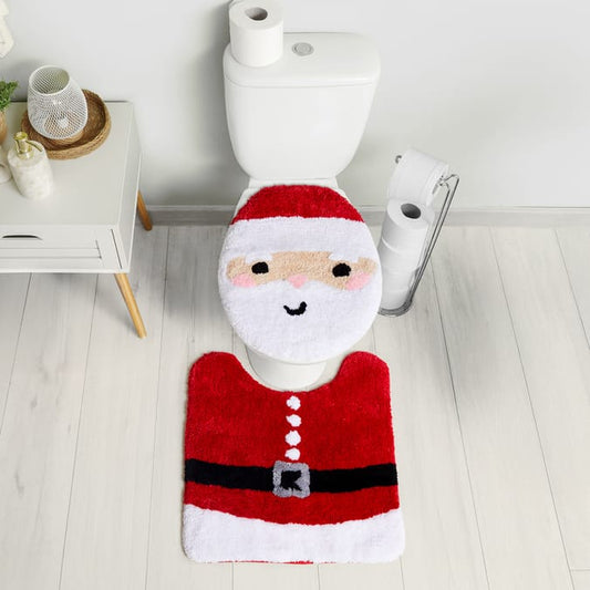 Santa Toilet Mat & Seat Cover Set