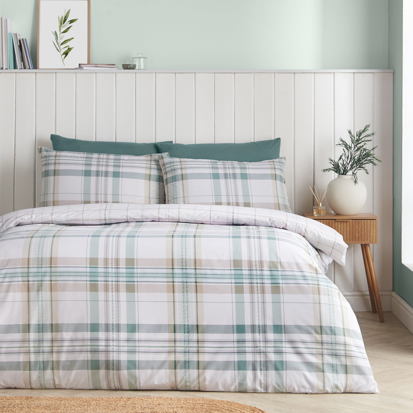 Catherine LansfIeld Cartmel Check Duvet Set