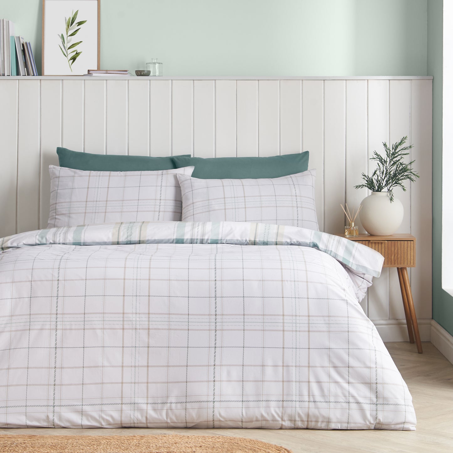 Catherine LansfIeld Cartmel Check Duvet Set