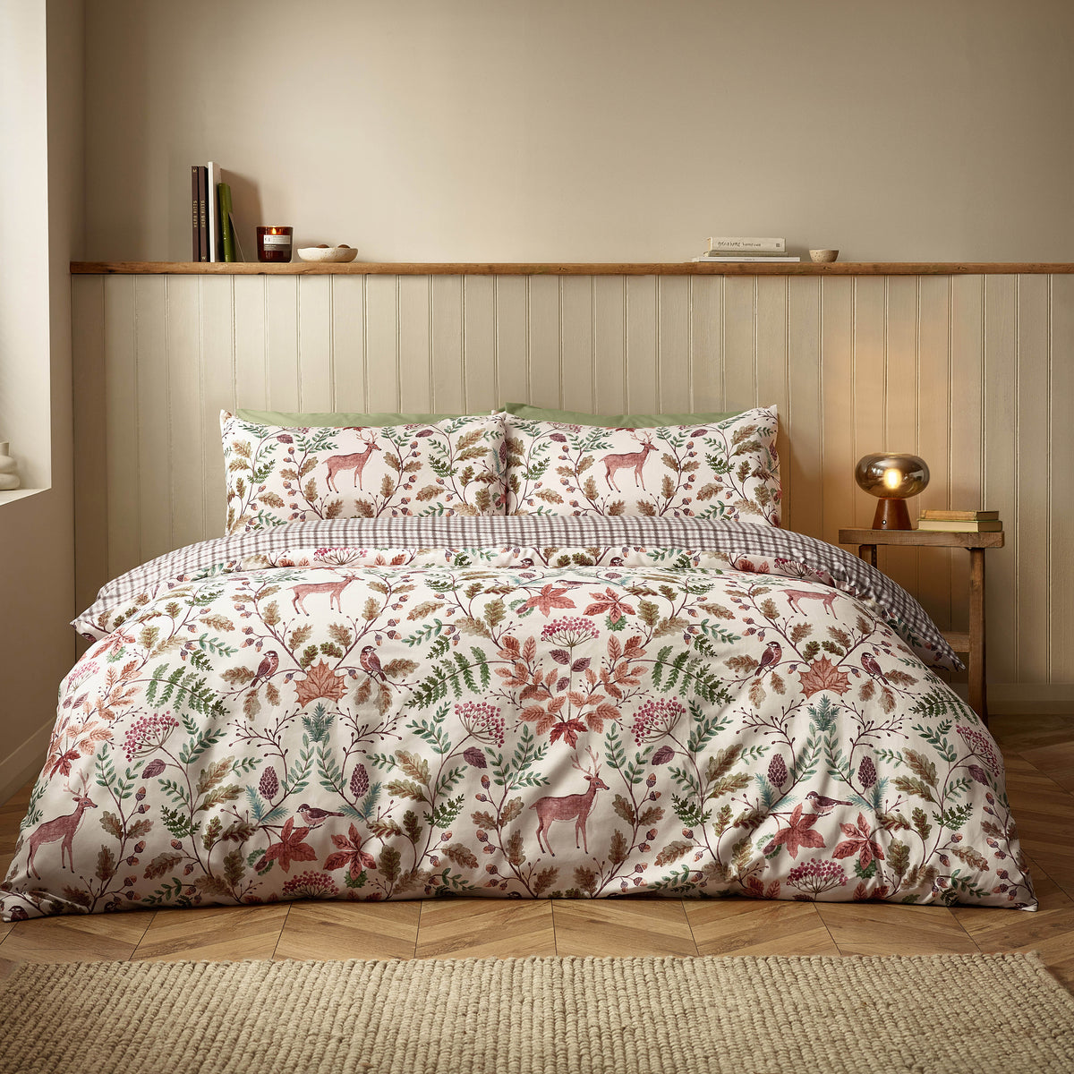 Catherine Lansfield Woodland Stag Duvet Set