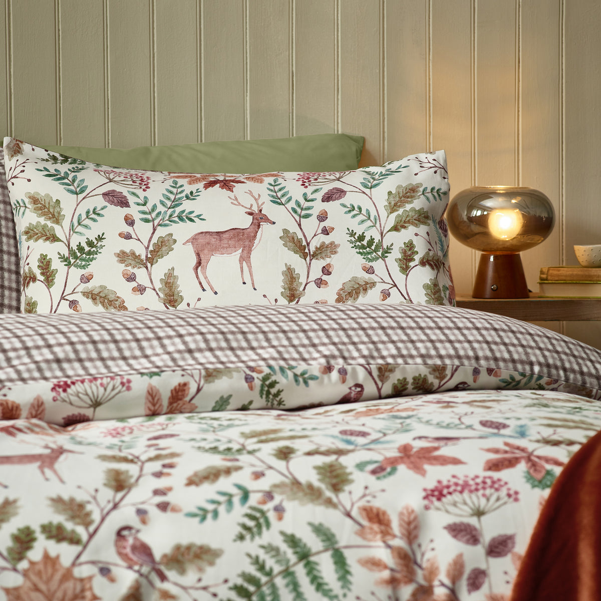 Catherine Lansfield Woodland Stag Duvet Set