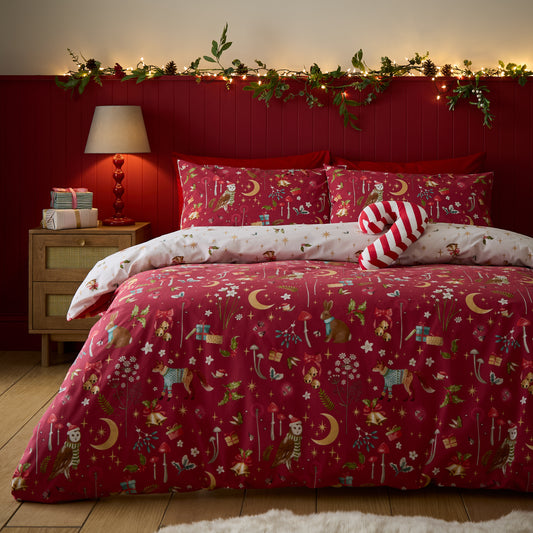 Catherine Lansfield Christmas Enchanted Twilight Duvet Set