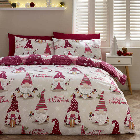 Catherine Lansfield Christmas Gonks Duvet Set