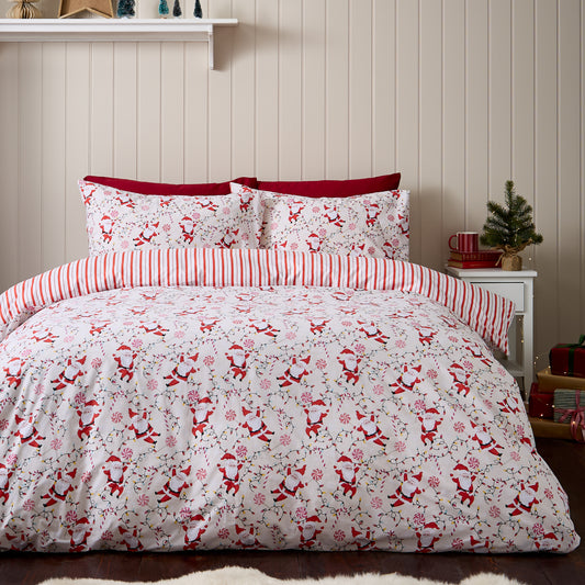 Catherine Lansfield Christmas Santa's Duvet Set