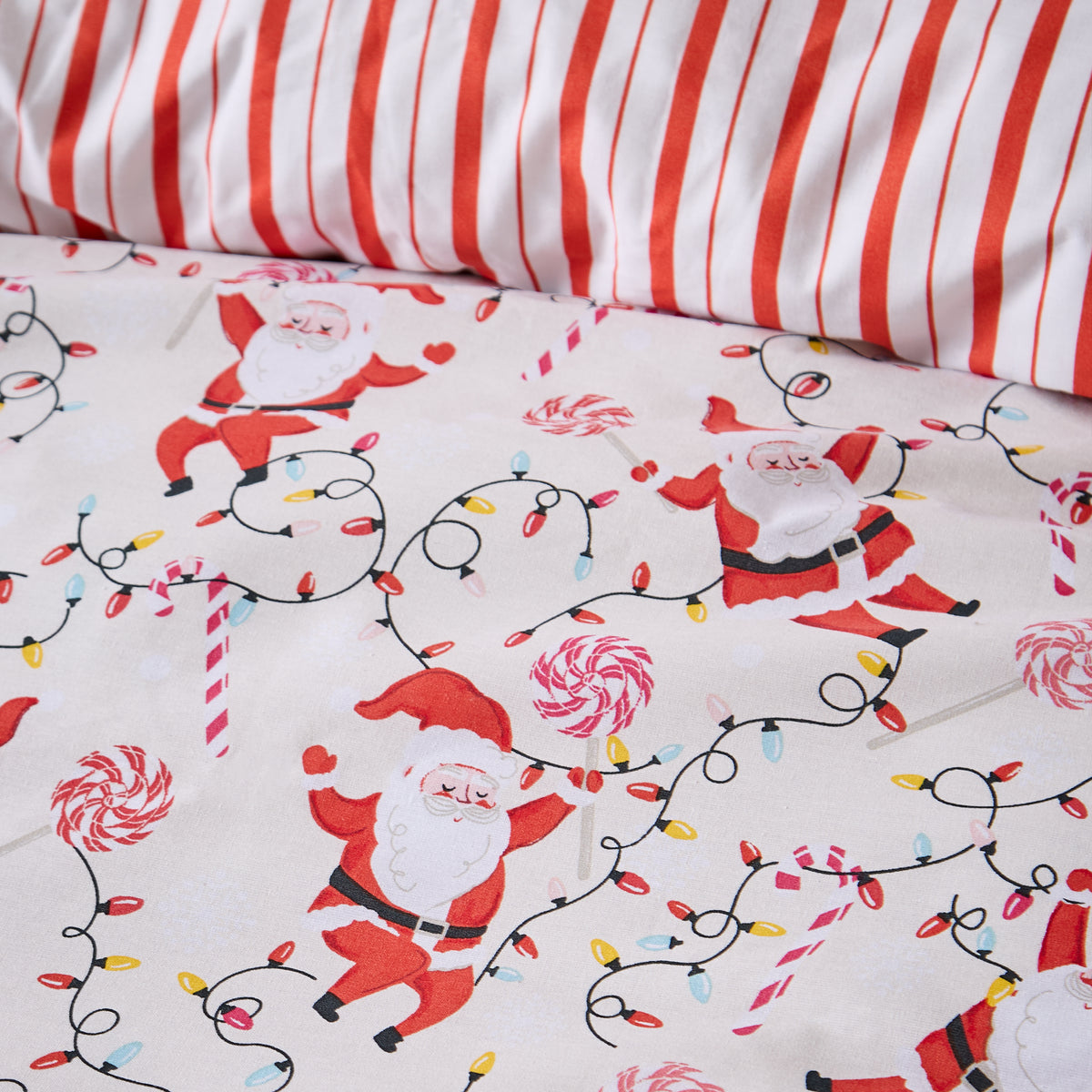 Catherine Lansfield Christmas Santa's Duvet Set