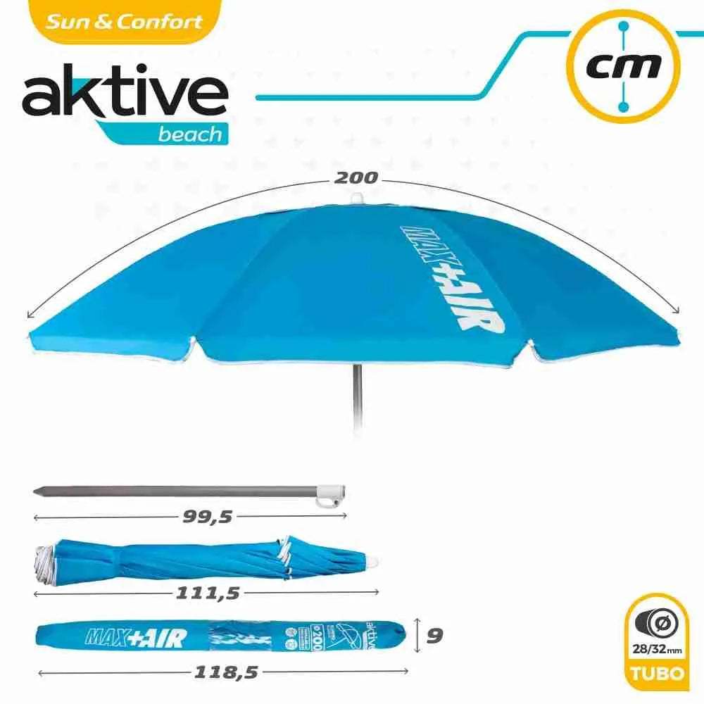 Aktive Beach Umbrella - Max Air - 220cm