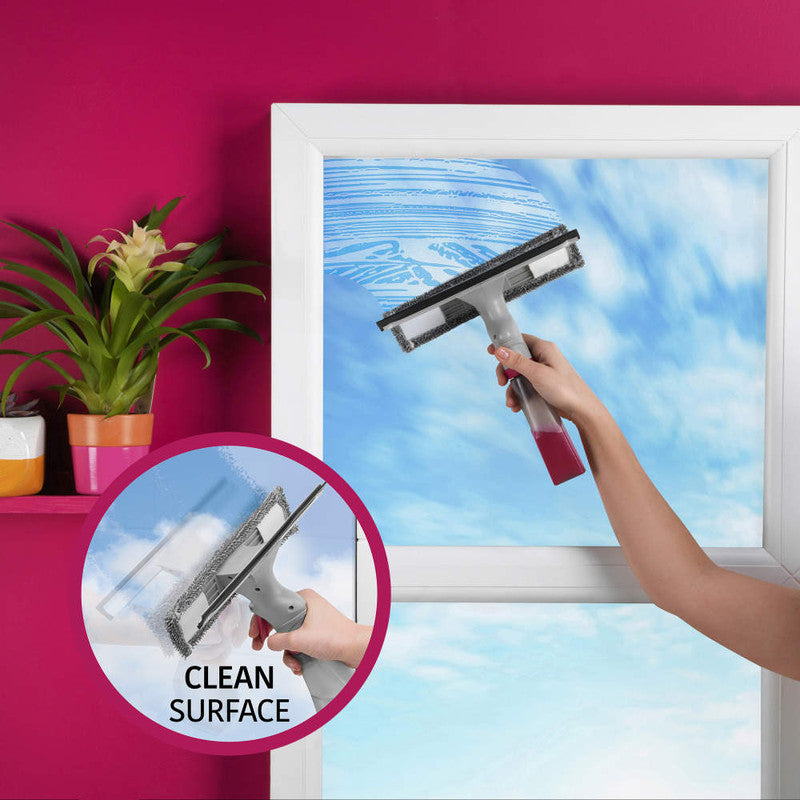 Spray Window Cleaning Wiper, White/Pink