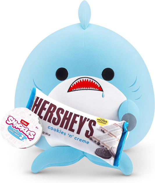 Snackles Series 2 Shark & Hershey (Cookies n Cream) 8 Inch Plush by ZURU
