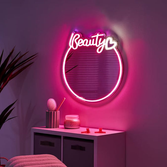 Neon Beauty Light Up Mirror