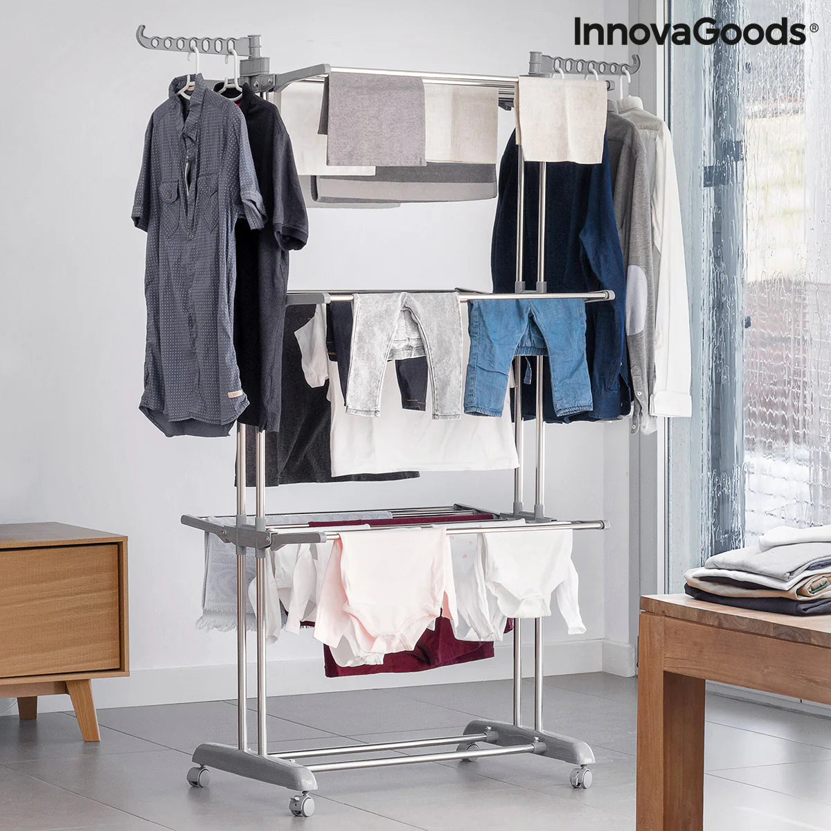 Folding Vertical Clothes Dryer