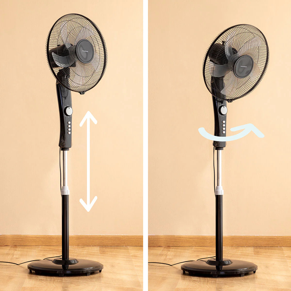 Freestanding Fan Breezinn Black 45 W