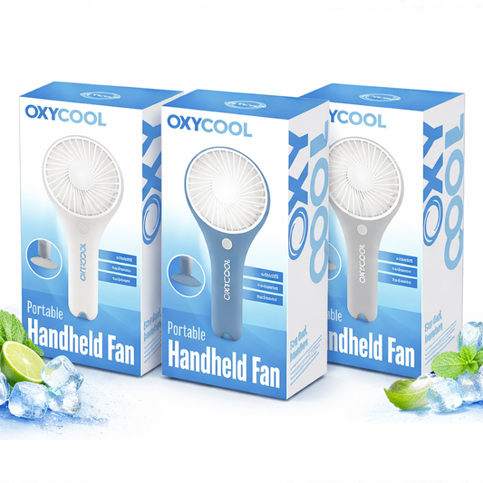 Portable Handheld Fan – USB & Battery Powered
