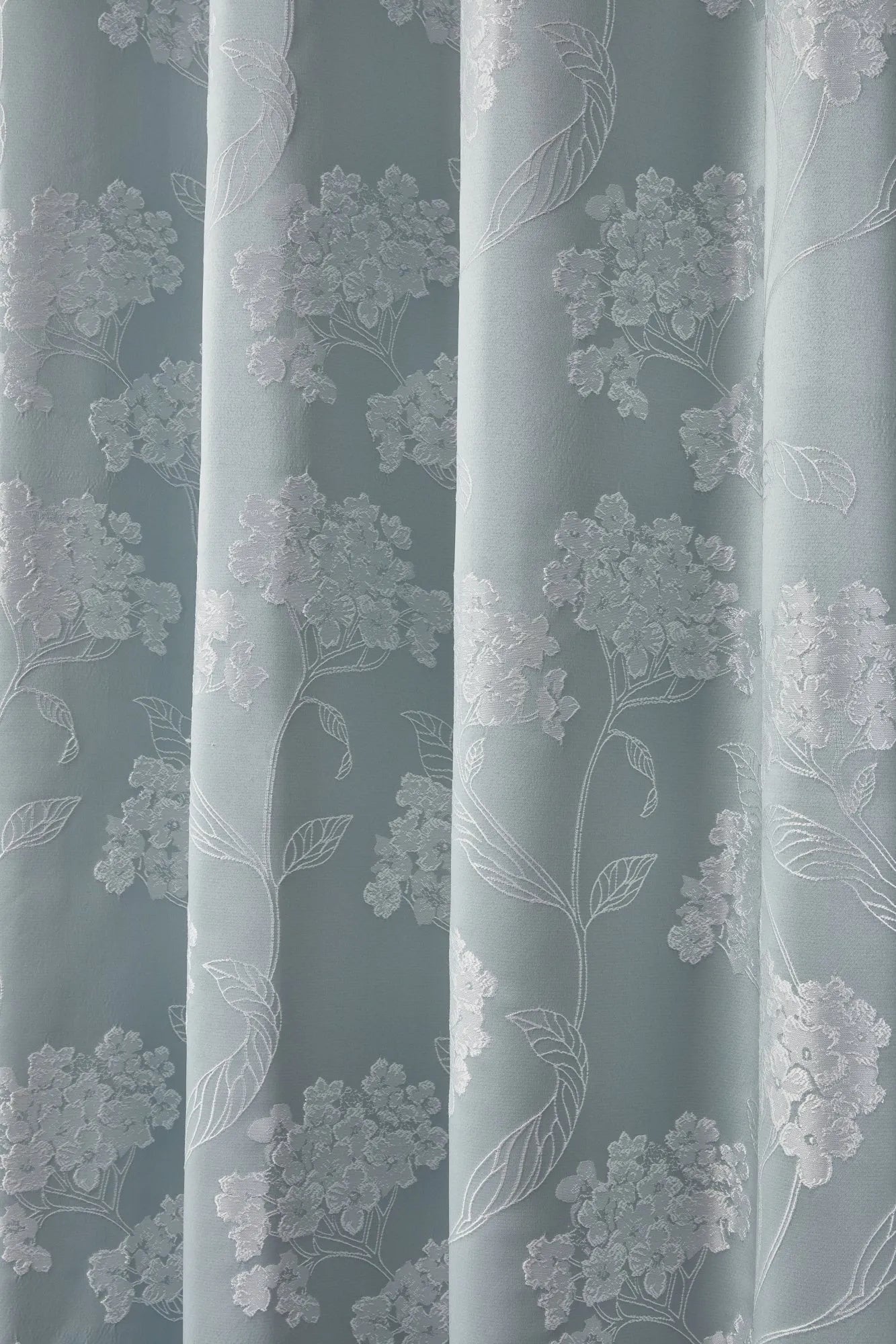 English Garden – Luxury Lined Eyelet Jacquard Curtains in Duck Egg - Width 66 x Drop 90" (168 x 228cm)