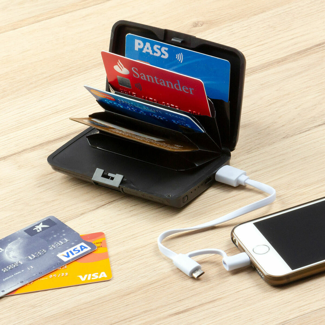 Wallet with RFID Protection & Power Bank