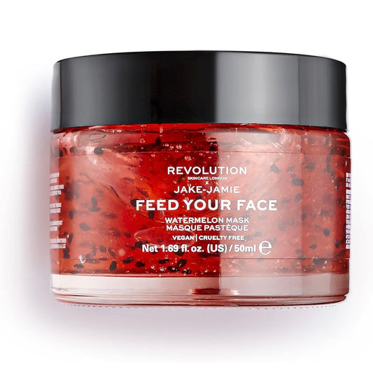Revolution Skincare x Jake Jamie Watermelon Hydrating Face Mask, Moisturizes the Skin, Vegan & Cruelty Free, 50ml