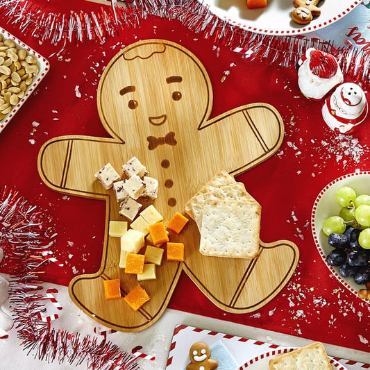 Gingerbread Shaped Bamboo Serving Board