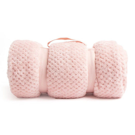 Waffle Throw - Pink