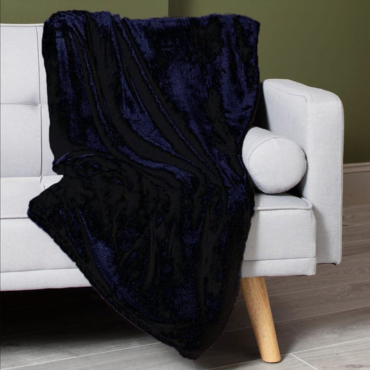 Extra Large Super Soft Throw - Navy
