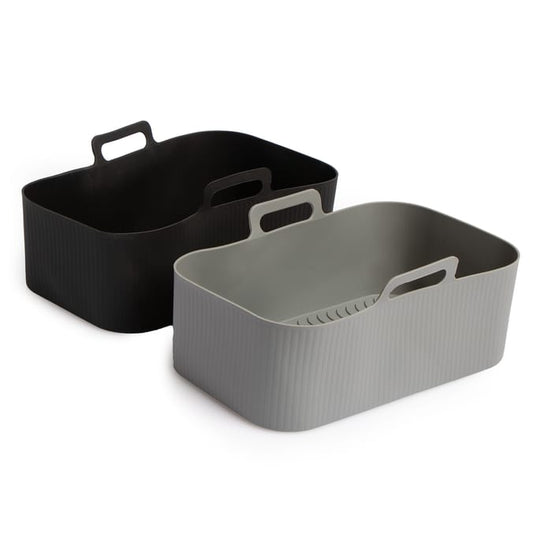 Rectangle Silicone Air Fryer Liners 2 Pack