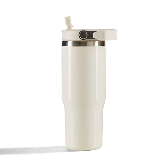 Hydrate Tumbler with Handle - Cream