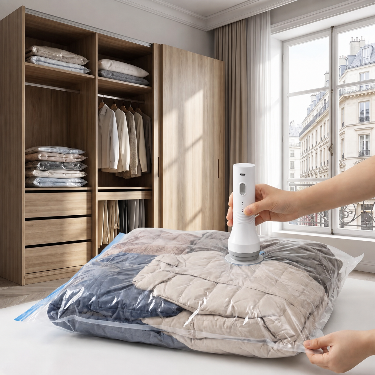 Rechargeable Electric Vacuum Pump for Storage Bags – USB-C