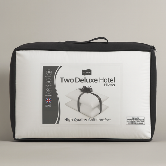 The Threadery Pillow Pair Deluxe Hotel Pillows