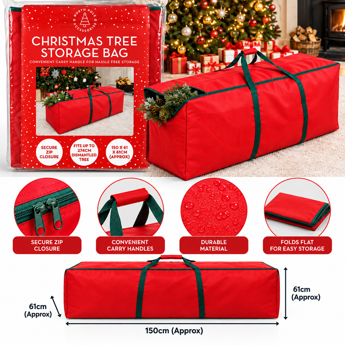 Large Christmas Tree Storage Bag