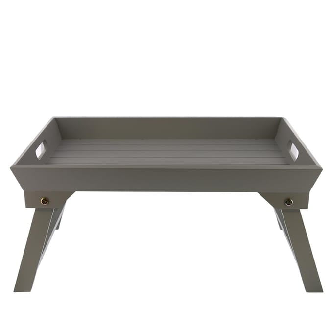 Wooden Bed Tray - Grey