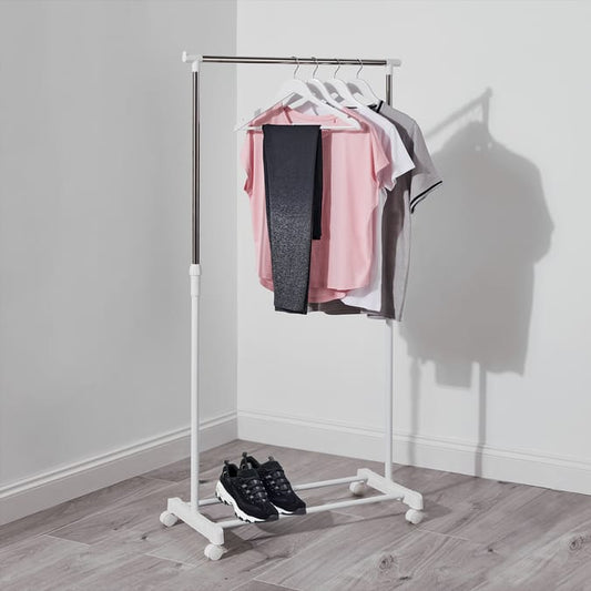 Adjustable Clothes Rail - White