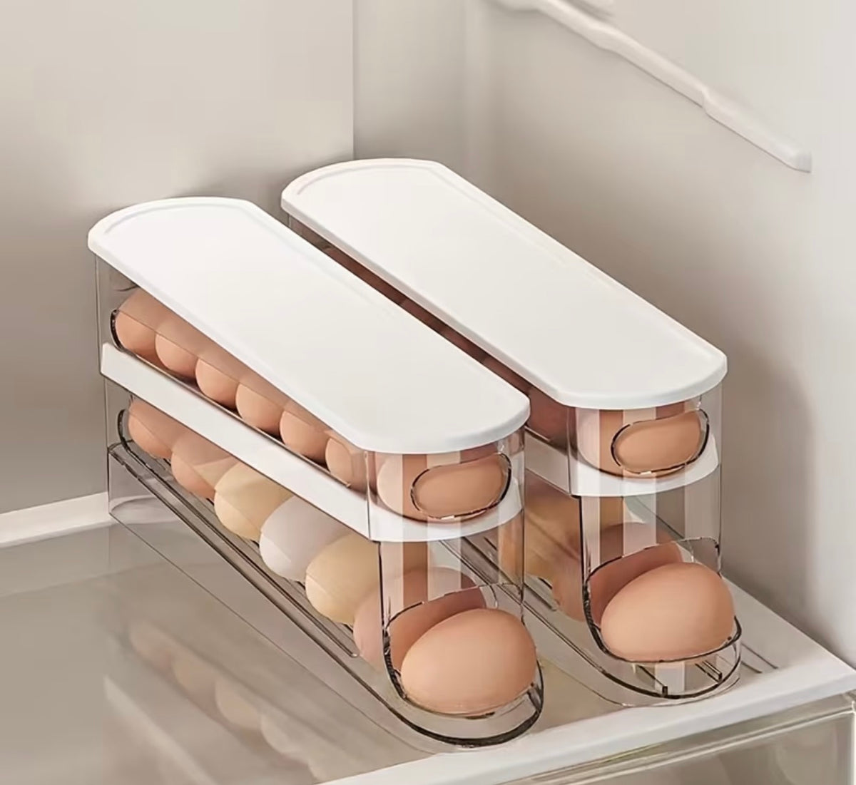 Two-Tier Rolling Egg Dispenser