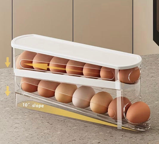Two-Tier Rolling Egg Dispenser