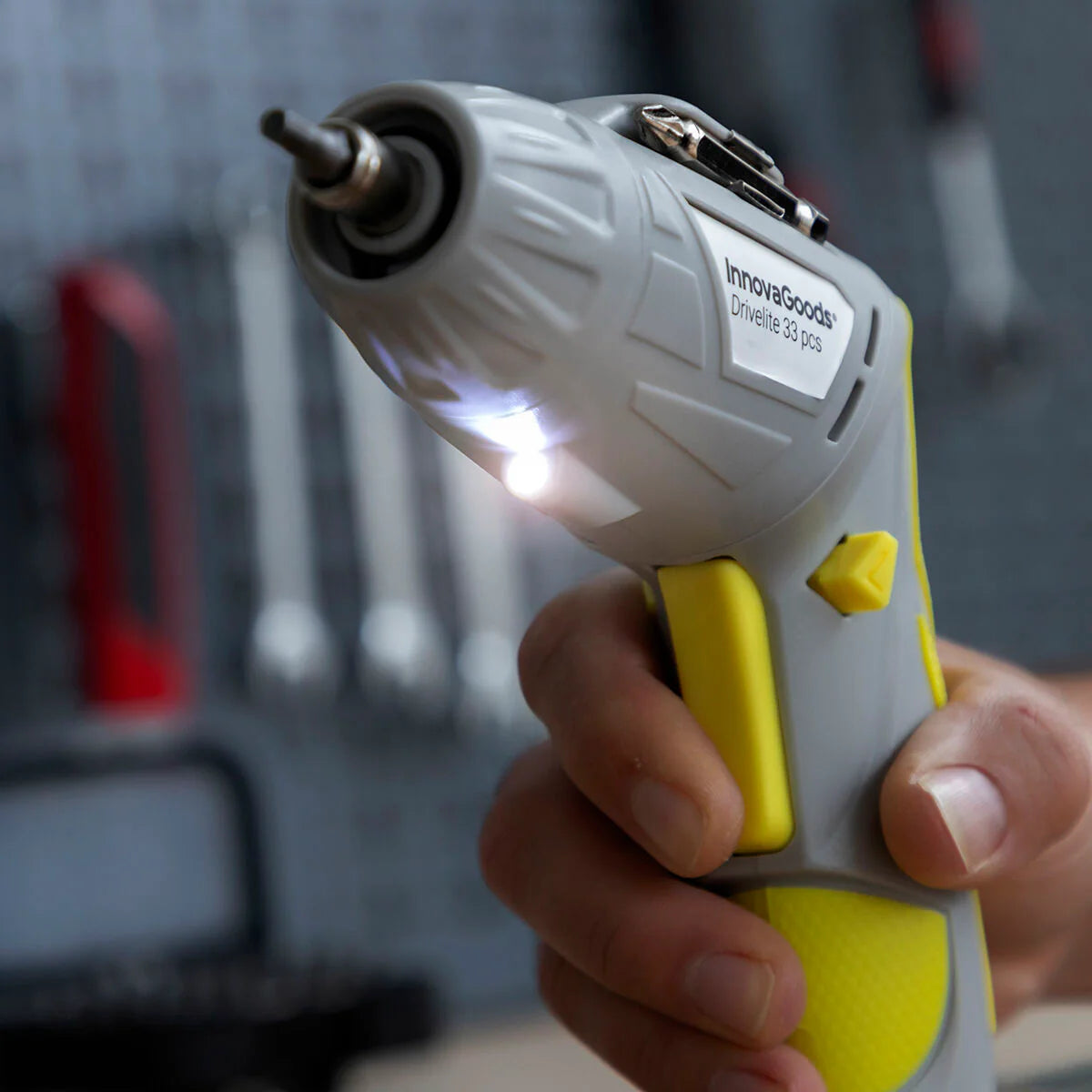 Multi-position Wireless Electric Screwdriver with Accessories Drivelite 33 Pieces