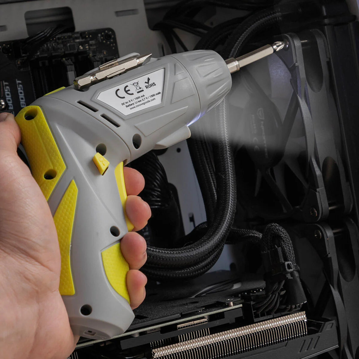 Multi-position Wireless Electric Screwdriver with Accessories Drivelite 33 Pieces
