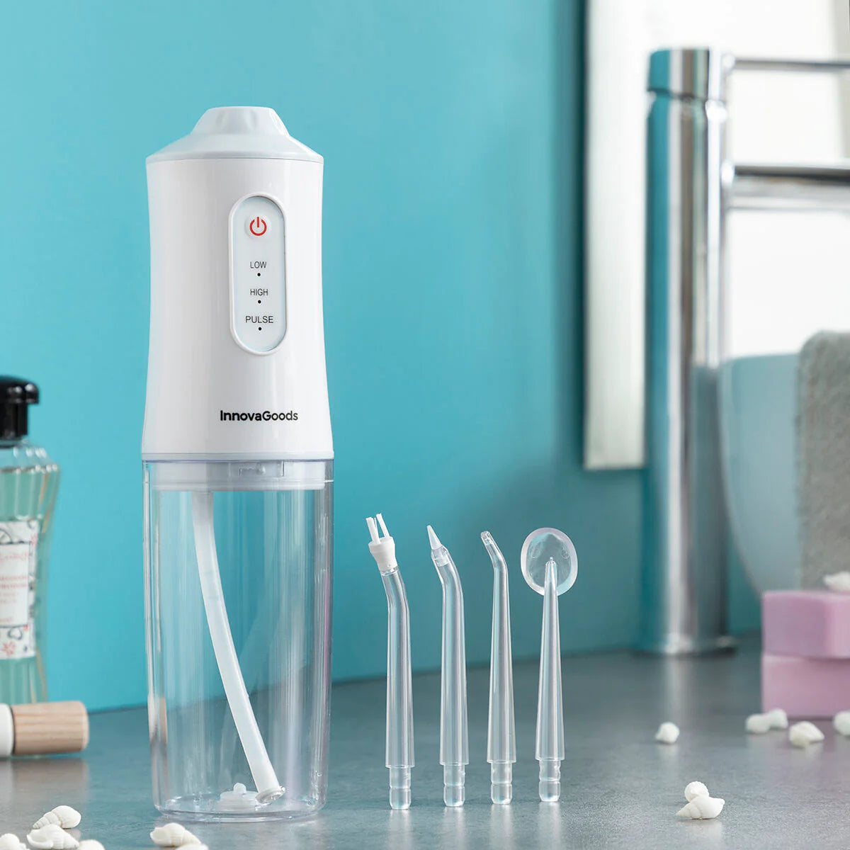 Portable Rechargeable Oral Irrigator Toothbrush InnovaGoods