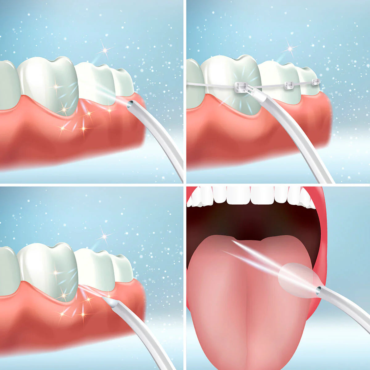 Portable Rechargeable Oral Irrigator Toothbrush InnovaGoods
