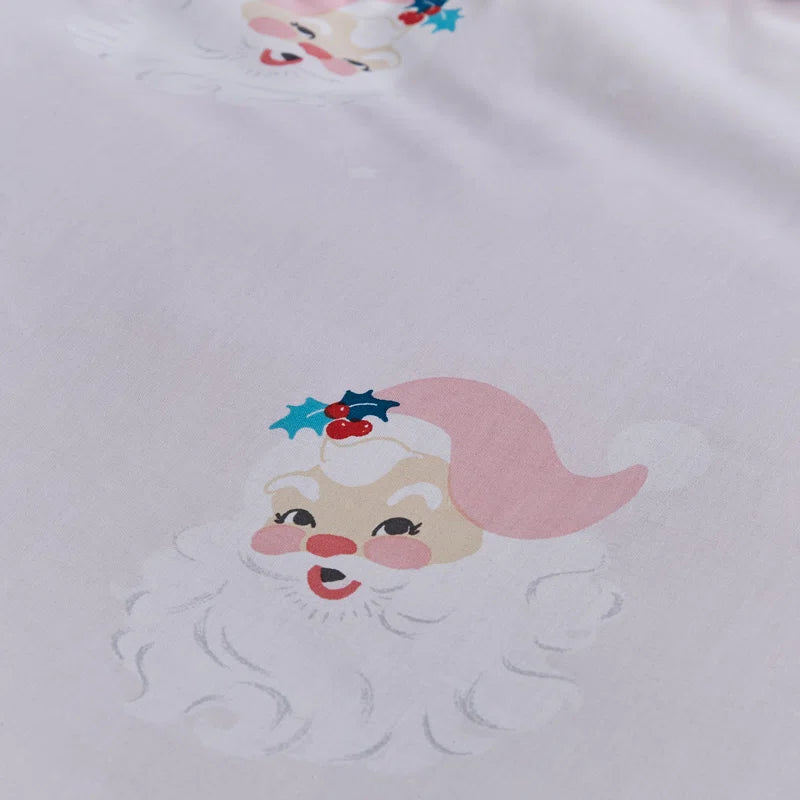 Catherine Lansfield Vintage Christmas Santa Duvet Set