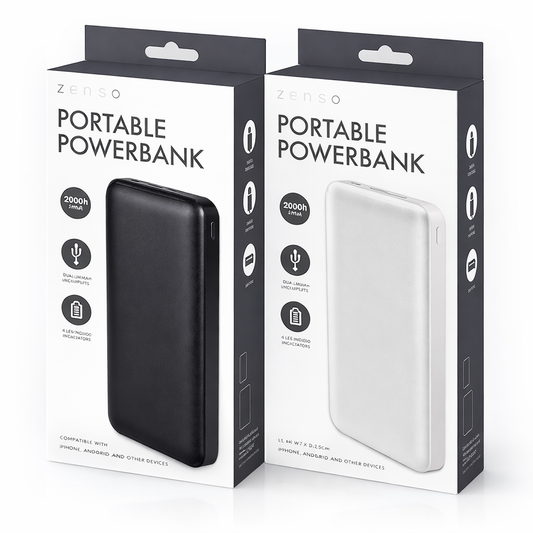 20,000mAh Power Bank – Dual USB | Long-Lasting Portable Charger