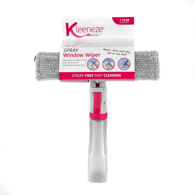 Spray Window Cleaning Wiper, White/Pink
