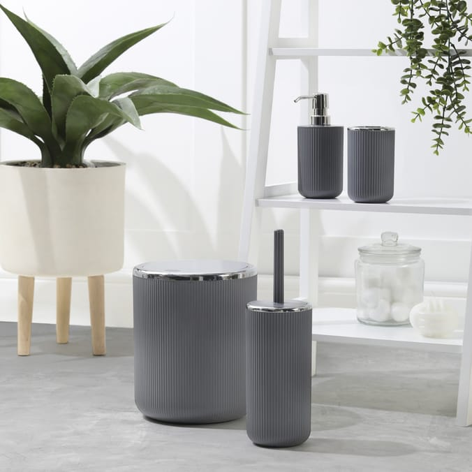 4 Piece Bathroom Set - Grey