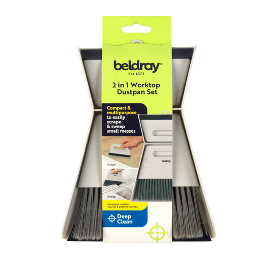 Deep Clean 2 in 1 Worktop Dustpan Set - Beldray