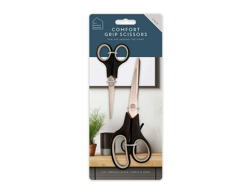 Comfort Grip Scissors - 2 Pack