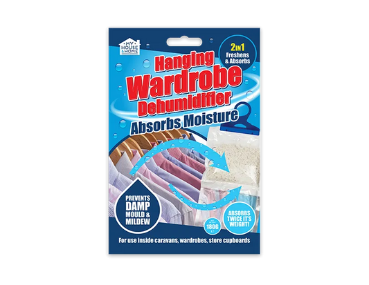 Hanging Wardrobe Dehumidifier – Moisture Absorber (2-in-1 Freshens & Absorbs)