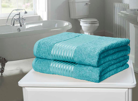Luxury Feel 2 Piece - Bath Sheets - Turquoise
